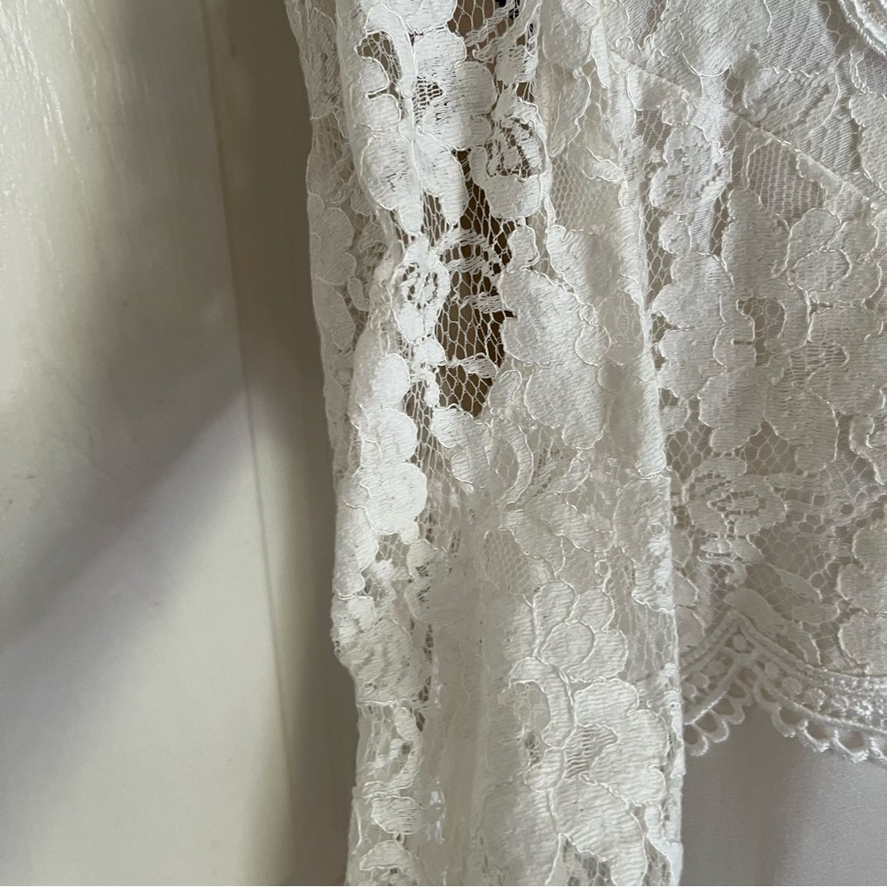 Jessica McClintock Ivory Lace Wedding Dress (14) - Picture 8 of 13